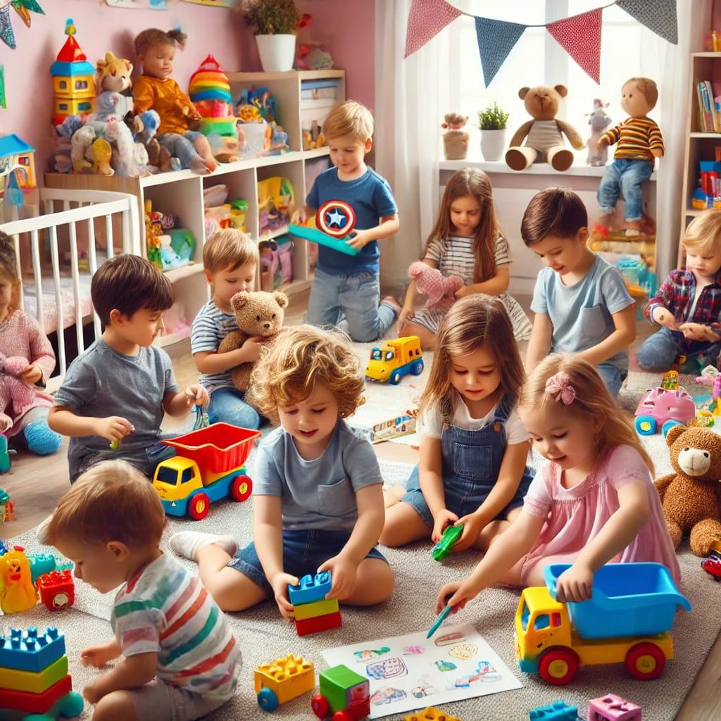 Playtime with toys