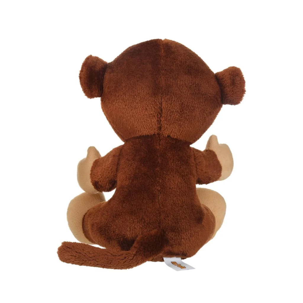 Mirada Glitter Eye Monkey Toy - Dark Brown -25cm