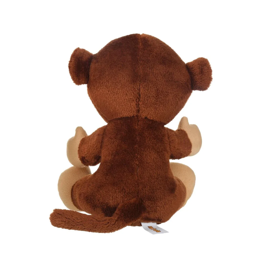 Mirada Glitter Eye Monkey Toy - Dark Brown -25cm