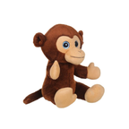 Mirada Glitter Eye Monkey Toy - Dark Brown -25cm