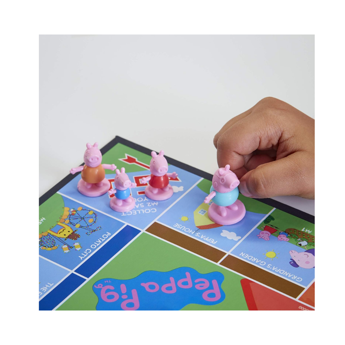 Monopoly Junior: Peppa Pig Edition Board Game, Best Strategy Board Game for Kids Ages 5 and up, 2-4 Player