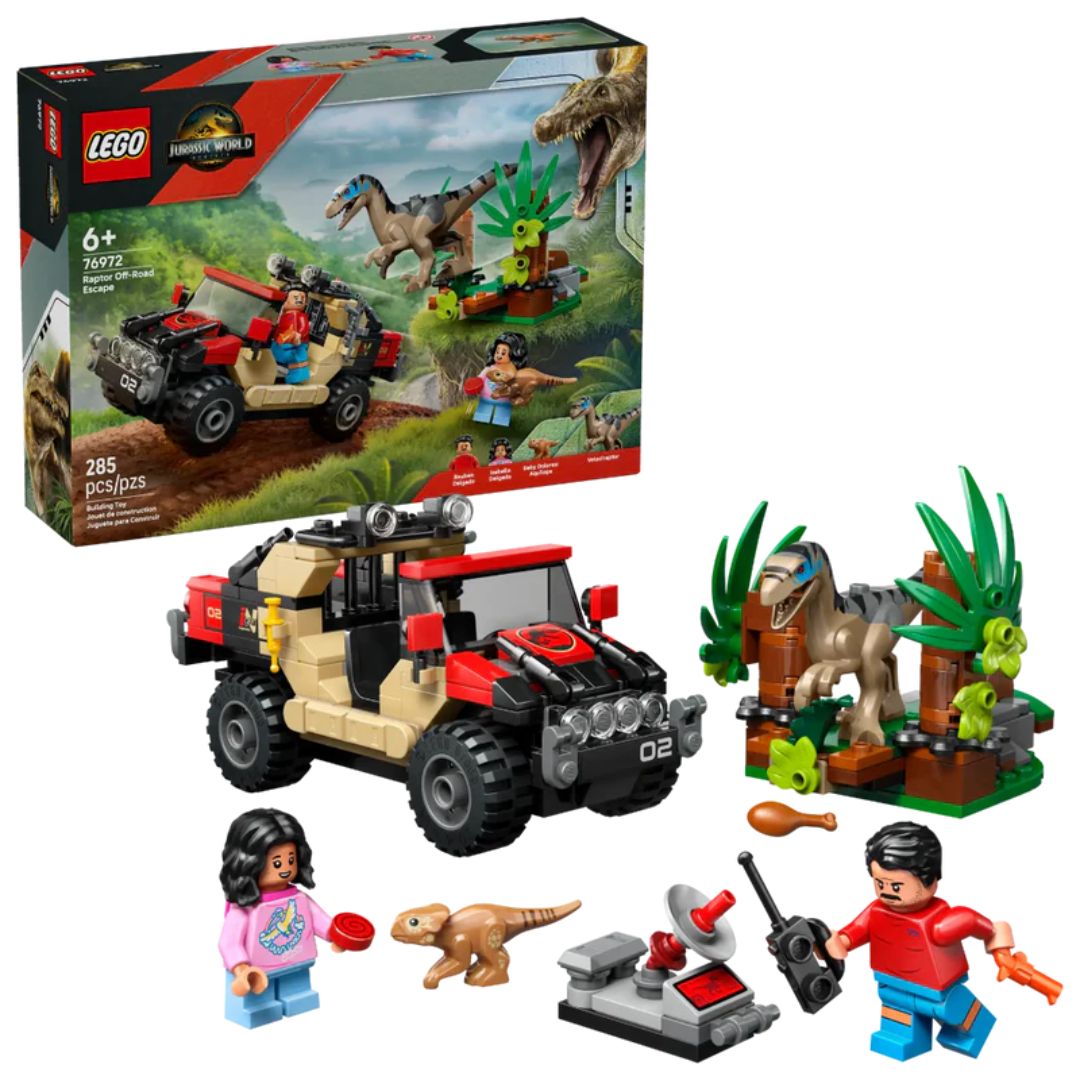 Lego 76972 Jurassic World Raptor Off-Road Escape (285 Pieces)