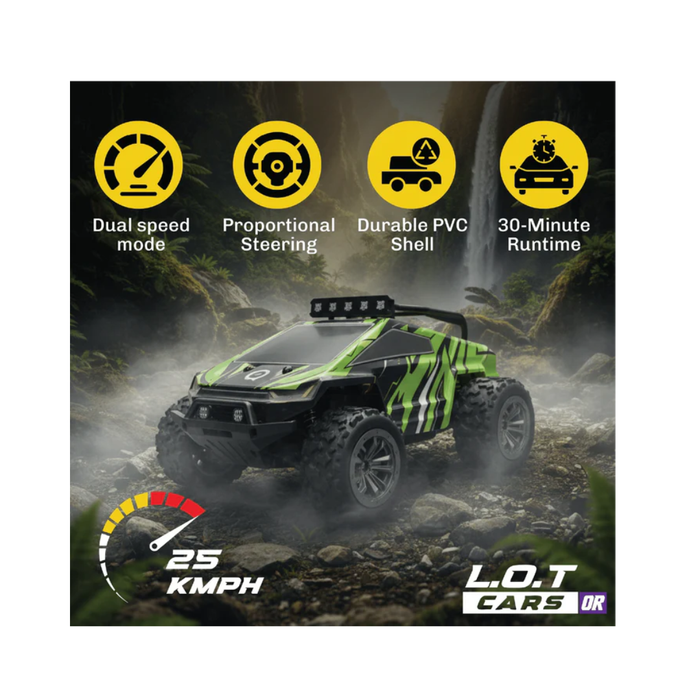 L.O.T Cars Bumble - Off Road RC Car with Rear Differential Axle