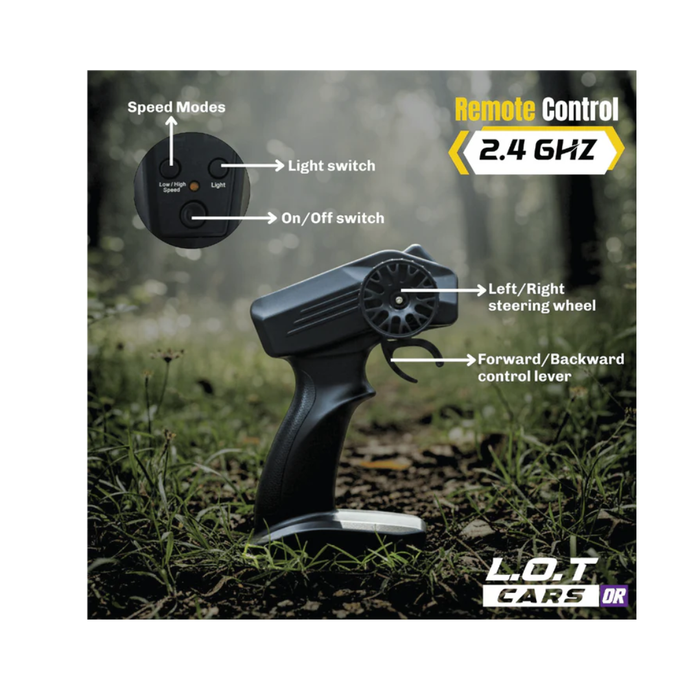 L.O.T Cars Bumble - Off Road RC Car with Rear Differential Axle