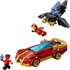 Lego 76310 Super Heroes Marvel Iron Man Car & Black Panther Vs. Red Hulk (295 Pieces)