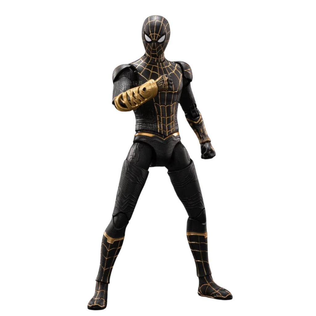 ZD Toys 1/10th Scale 7 inch No Way Home Spider-man Black and Gold Collector Action Figure