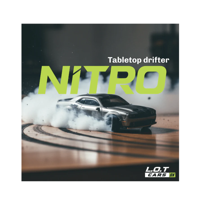L.O.T Cars Nitro - 1:64 Scale Mini RC Car Desktop Drifter