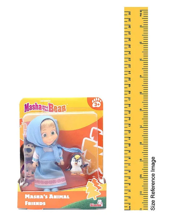 Masha and the Bear Masha And The Bear With Her Penguin Friend Multicolour - Height 12 cm