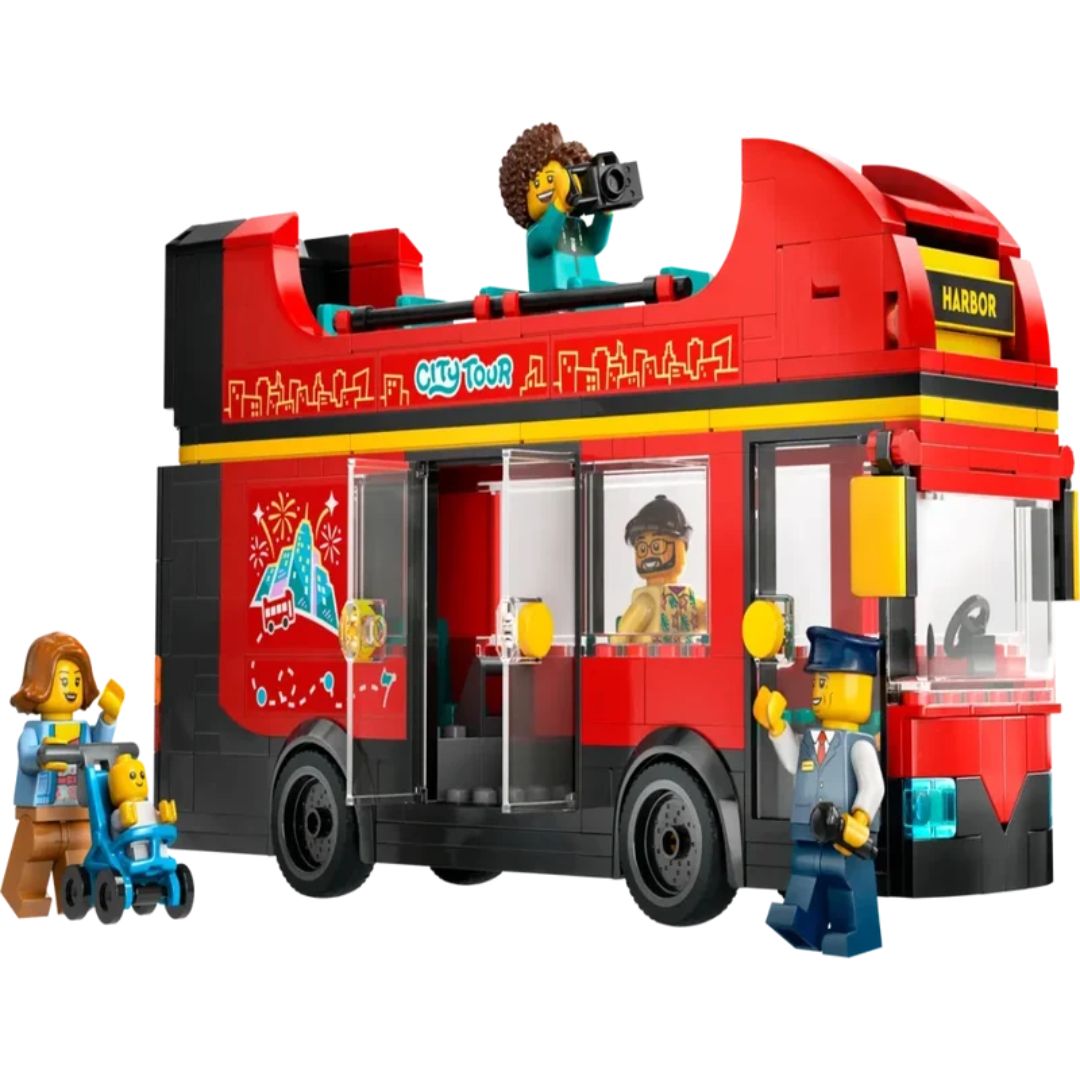 Lego 60407 City Red Double-Decker Sightseeing Bus (384 Pieces)