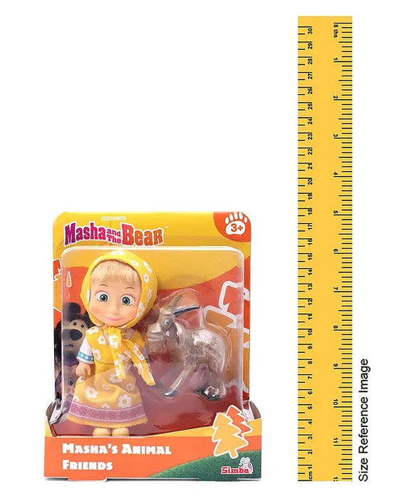 Masha and the Bear Masha And The Bear With Her Goat Friend Multicolour - Height 12 cm