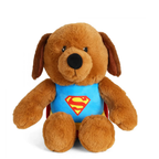 Mirada Superman Brown Bear, Soft Toys for Kids, 30cm, Brown
