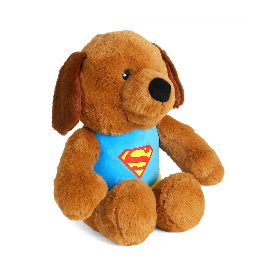 Mirada Superman Brown Bear, Soft Toys for Kids, 30cm, Brown