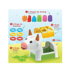 Imagimake Cow Shape Sorter |Leaps & Bounds Baby Toys for 12+ Months | Educational Toy for Toddlers, Infants | 5-in-1 Play & Learn |Stacking, Sorting, Pretend Play | BestGift for Kids 1+Year Old