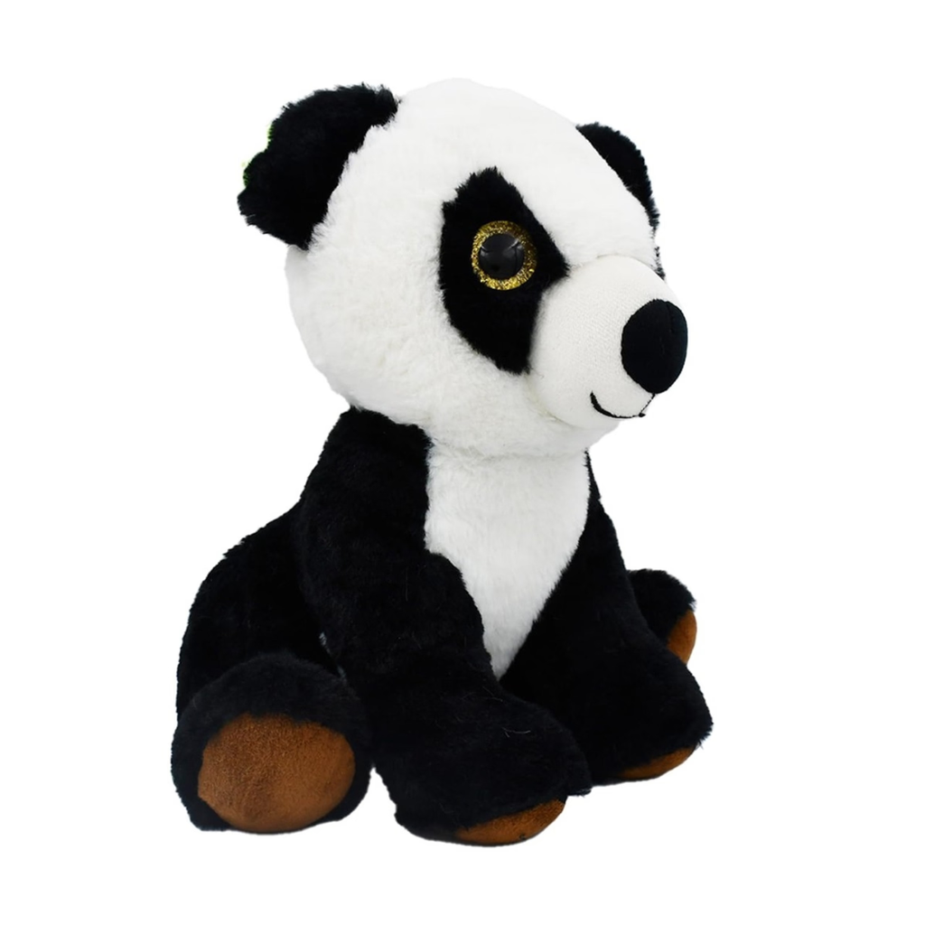 Mirada Plush Stuffed Cute Black & White Sitting Panda Soft Toy , 22cm, Black