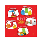 Imagimake Cow Shape Sorter |Leaps & Bounds Baby Toys for 12+ Months | Educational Toy for Toddlers, Infants | 5-in-1 Play & Learn |Stacking, Sorting, Pretend Play | BestGift for Kids 1+Year Old