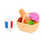 Barbie Doll Set with Clothes & Accessories, Pink Passport Paris Adventures, Includes Brunette Doll & Picnic Pieces , Hwh99