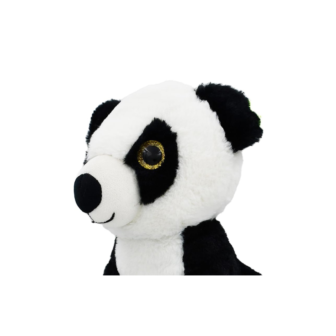 Mirada Plush Stuffed Cute Black & White Sitting Panda Soft Toy , 22cm, Black