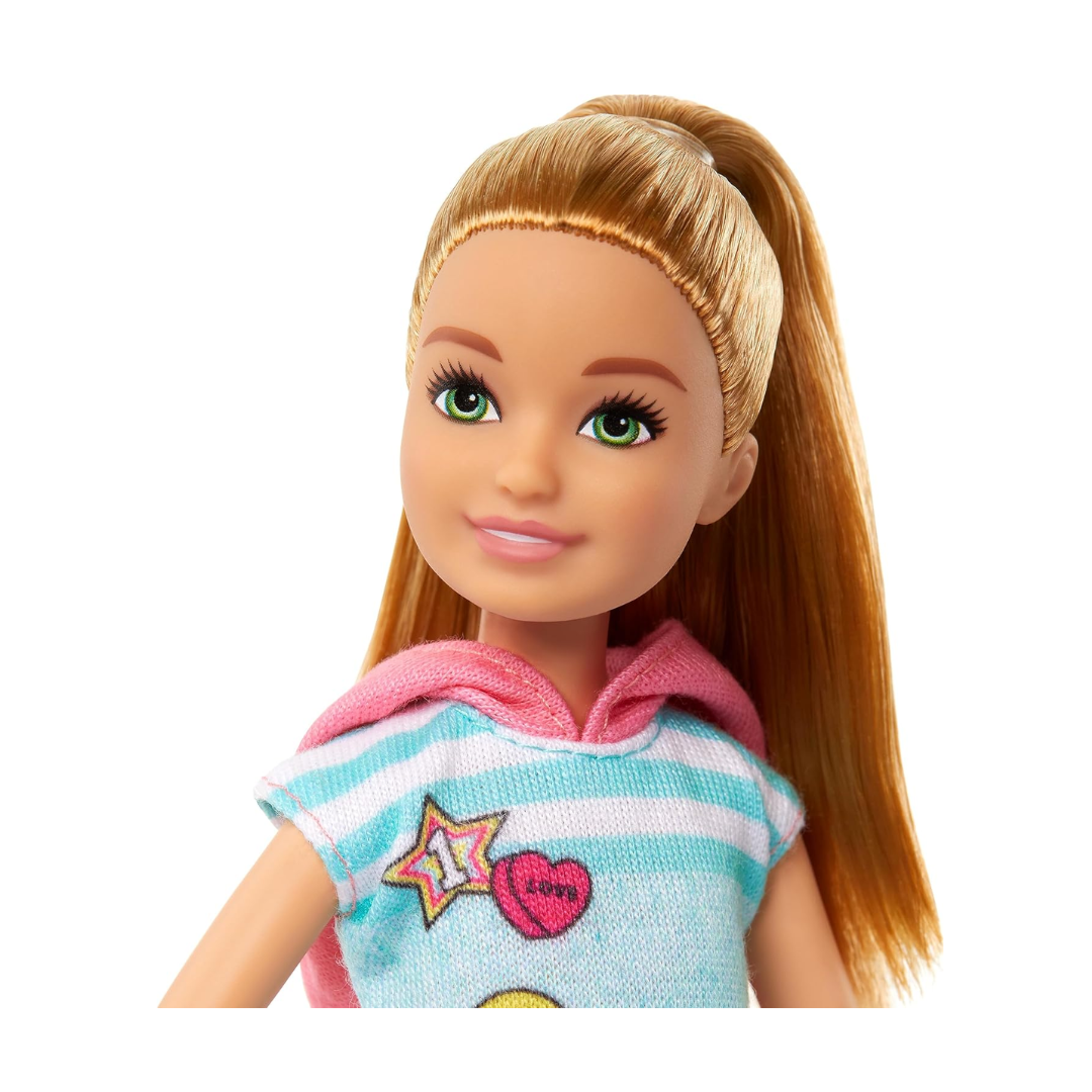 Barbie Stacie Doll with Pet Dog, from and Stacie to The Rescue Movie Toys, Blonde Hair Doll , Hrm05