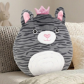 Mirada Cute Grey Cat Cushion/Pillow Soft Toy for Girls/Kids | Stuffed Plush Animal | - 30cm