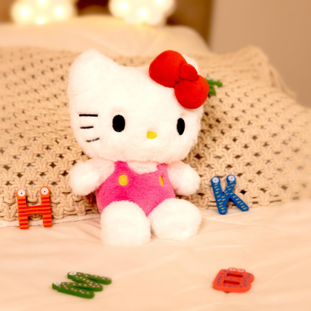 Mirada Official Licensed Sanrio Hello Kitty Soft Toy – 25cm | Cute & Huggable Plush Character for Kids & Girls | Super Soft Stuffed Hello Kitty Toy | Ideal for Sanrio Fan, Birthday