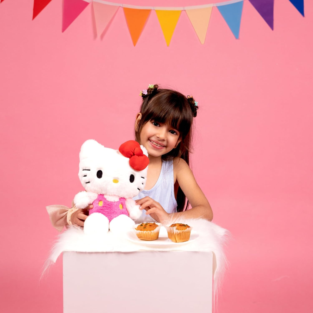 Mirada Official Licensed Sanrio Hello Kitty Soft Toy – 25cm | Cute & Huggable Plush Character for Kids & Girls | Super Soft Stuffed Hello Kitty Toy | Ideal for Sanrio Fan, Birthday