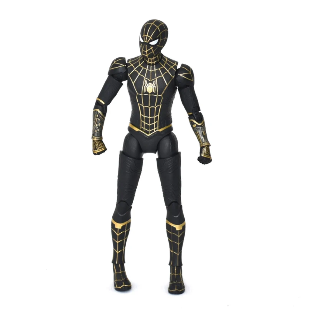 ZD Toys 1/10th Scale 7 inch No Way Home Spider-man Black and Gold Collector Action Figure