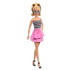 Barbie 65th Anniversary Collectible Fashion Doll -#213, Blonde With Striped Top, Pink Skirt & Sunglasses