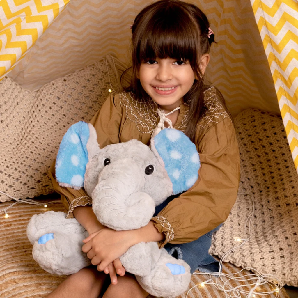 Mirada Elephant Polka Dot Toy - Blue – 25cm