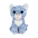 Mirada Cute Grey Glittering Eye Cat Soft Toy for Girls/Kids | Stuffed Plush Animal | - 25cm