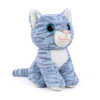 Mirada Cute Grey Glittering Eye Cat Soft Toy for Girls/Kids | Stuffed Plush Animal | - 25cm