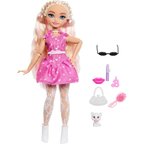 Barbie Dream Besties Malibu” Fashion Doll & Accessories, Posable with Blonde Hair & Makeup-Themed Toy Pieces , Jkp50