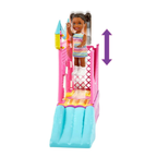 Barbie Skipper Babysitters Inc Playset with Skipper Doll, Toddler Small Doll, Working Bounce House, Swing & Accessories