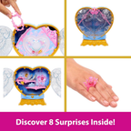 Disney Princess Cinderella Fashion Doll & Accessories with 8 Surprises, Including Heart Gem Box, Ring for Child & 9 Pieces, Inspired by Movie , Jhl50
