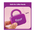 Open Ended Montessori Number Lock & Key Toy (20 pcs)