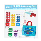 Open Ended Montessori Soft Cloth Fishing Adventure Set (22 Pcs)