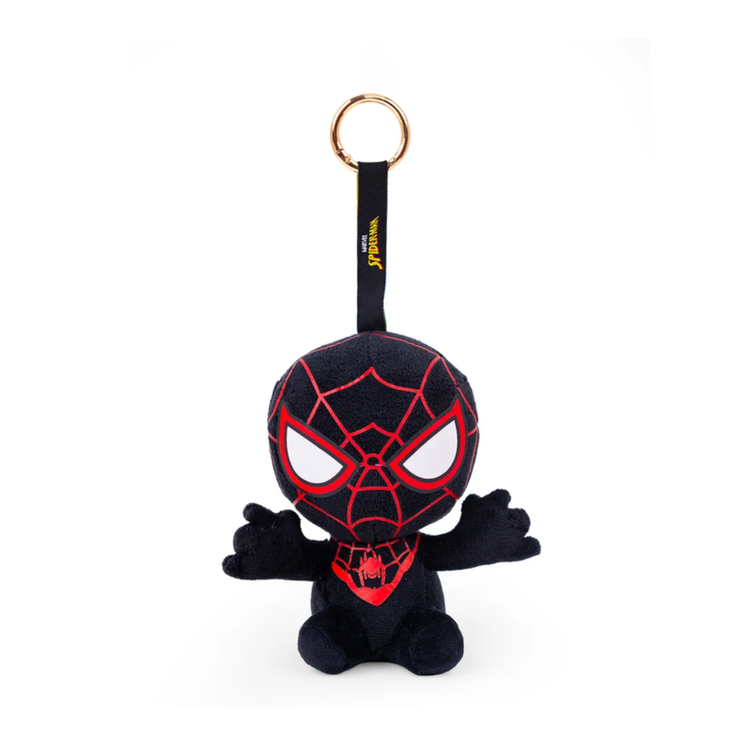 Mirada Marvel official Black SpiderMan Bag Clip Plush Toy – 12cm