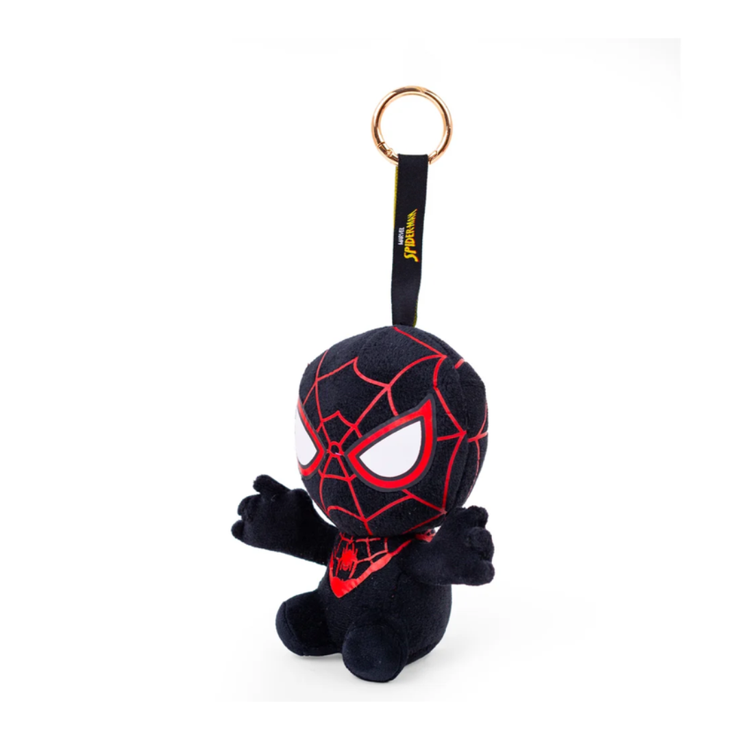 Mirada Marvel official Black SpiderMan Bag Clip Plush Toy – 12cm