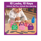 Open Ended Montessori Number Lock & Key Toy (20 pcs)