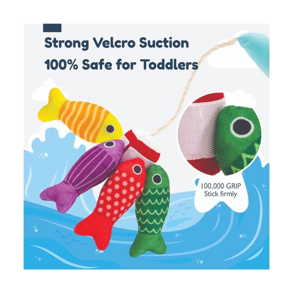 Open Ended Montessori Soft Cloth Fishing Adventure Set (22 Pcs)