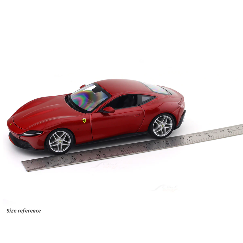 Ferrari Roma with Acrylic case 1:24 Bburago licensed diecast Scale Model car collectible