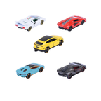 Majorette Lamborghini Car Set (5 Cars) - 5 Unusual Metal Model Cars with Freewheel & Opening Parts, Toy Cars for