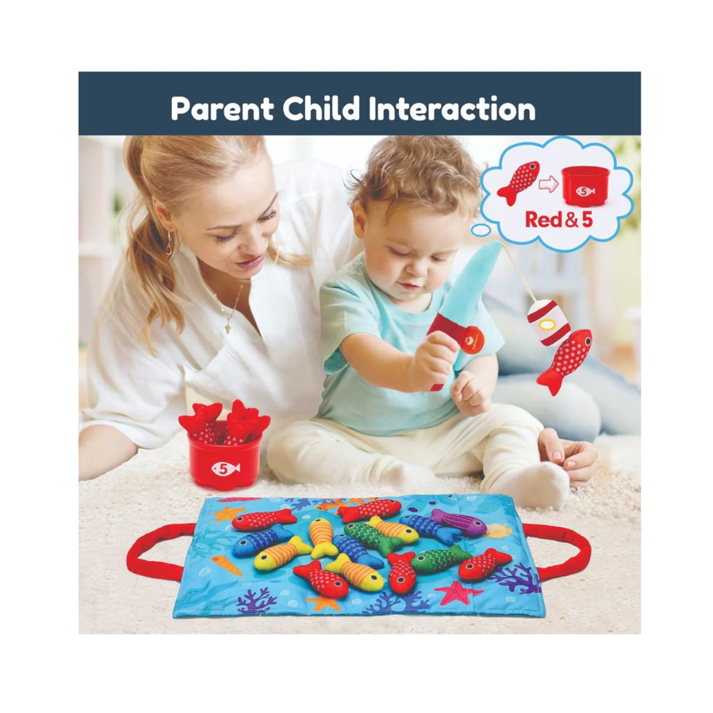 Open Ended Montessori Soft Cloth Fishing Adventure Set (22 Pcs)