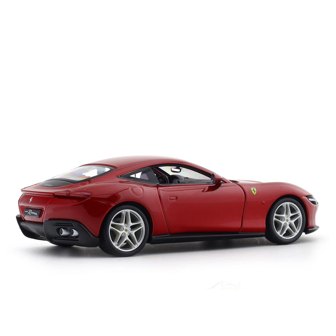 Ferrari Roma with Acrylic case 1:24 Bburago licensed diecast Scale Model car collectible