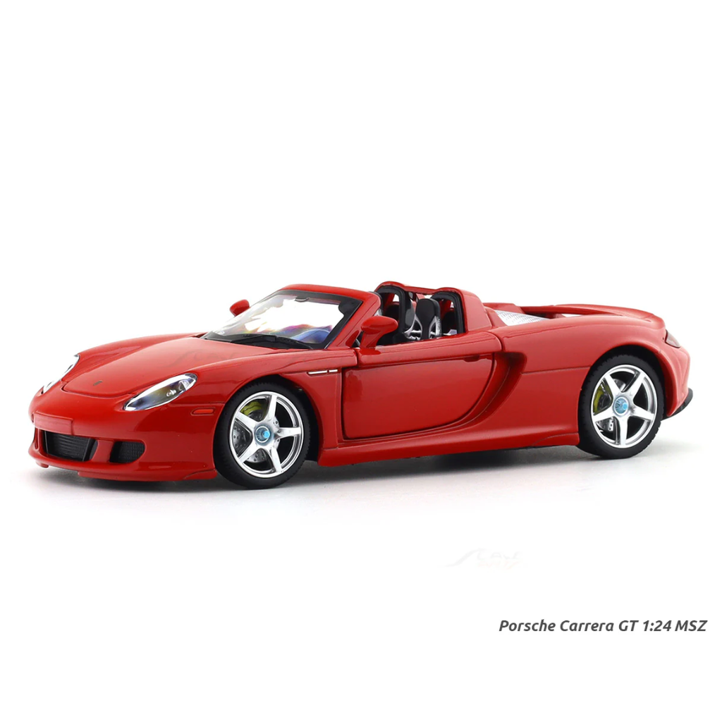 Porsche Carrera GT Red 1:24 MSZ licensed diecast Scale Model car collectible
