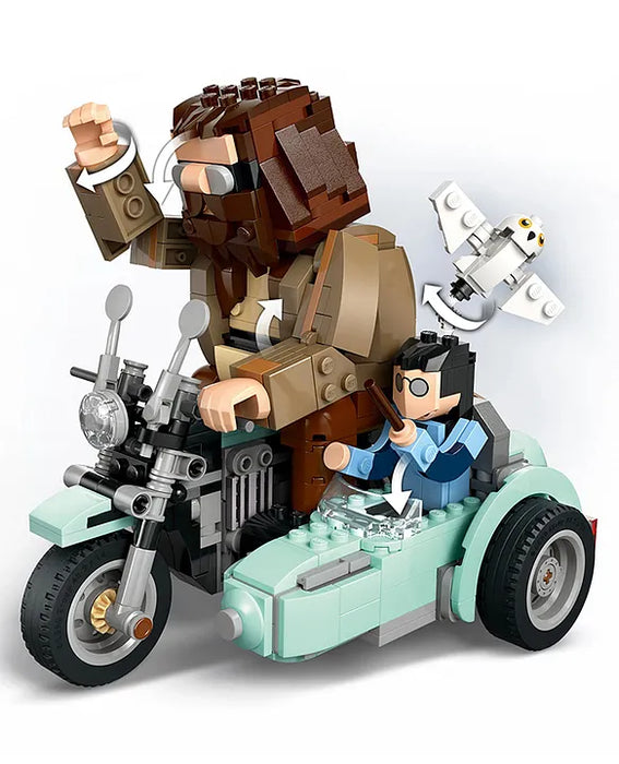 LEGO Harry Potter Hagrid & Harry's Motorcycle Ride, Magical Toy 617 Pieces - 76443