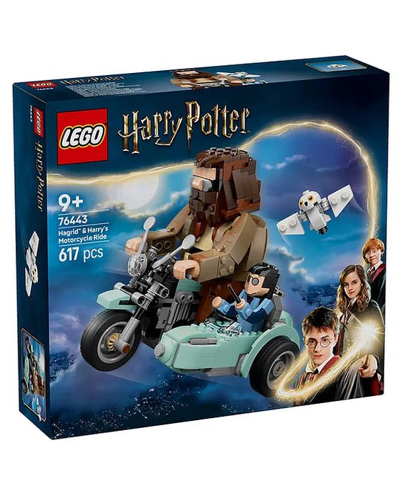 LEGO Harry Potter Hagrid & Harry's Motorcycle Ride, Magical Toy 617 Pieces - 76443