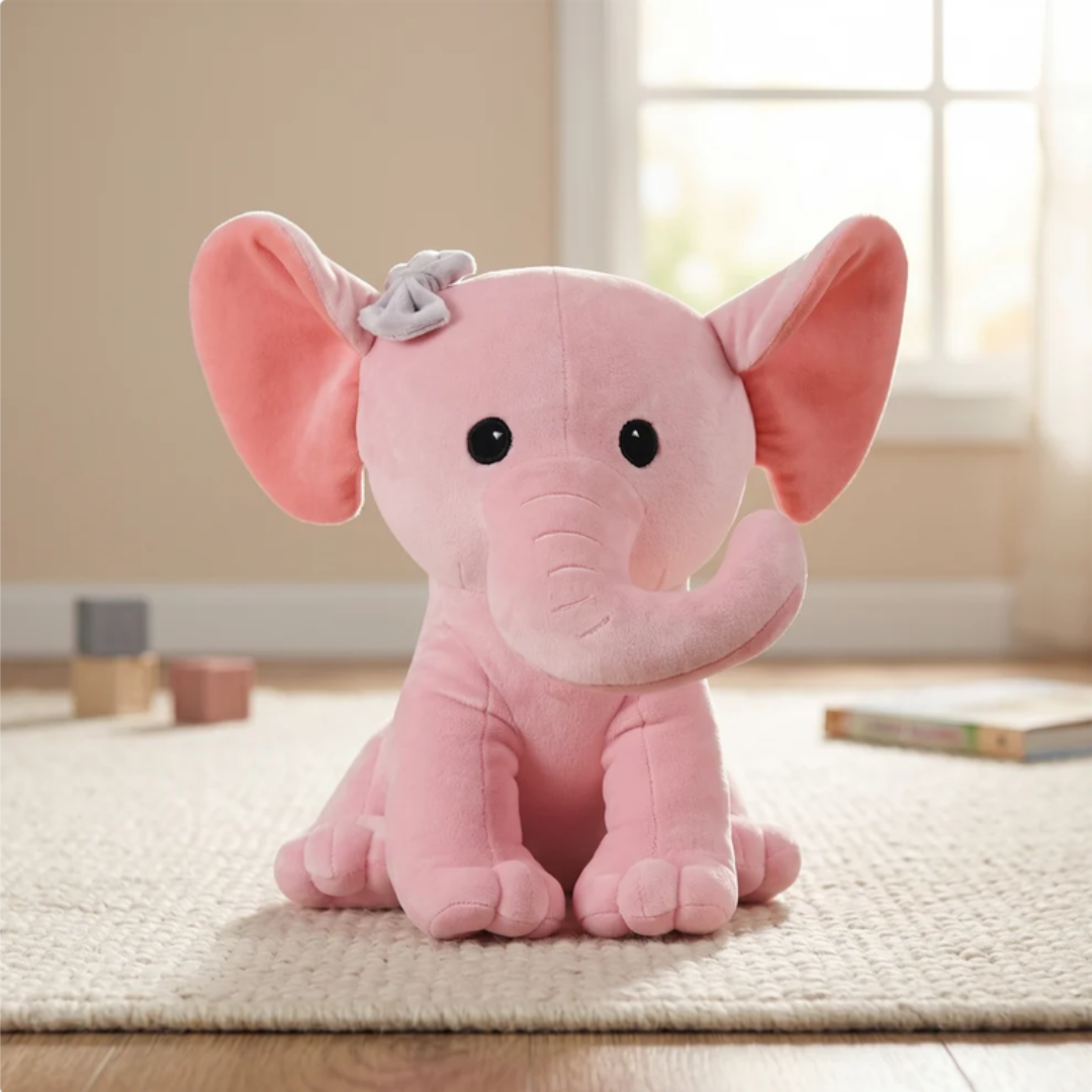 Mirada Pink Elephant Soft Toy - 26cm