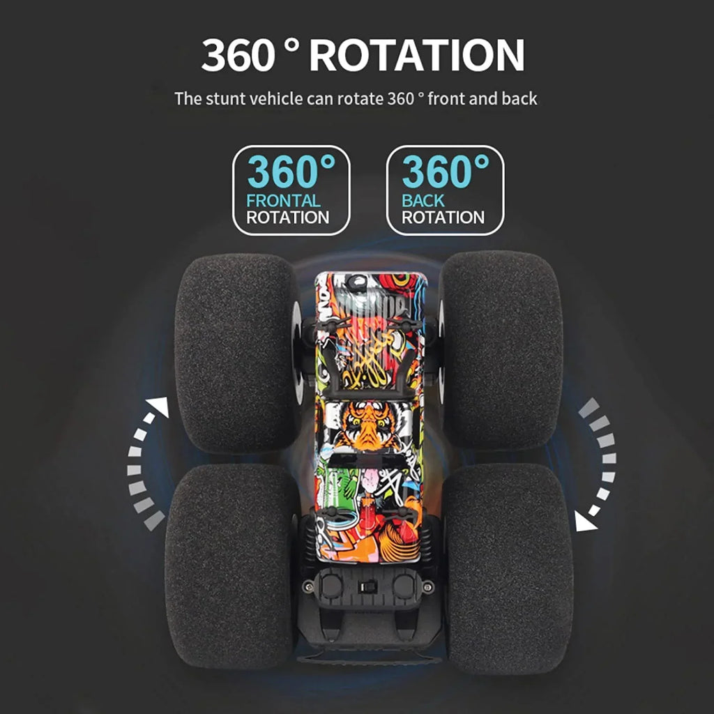 Soft Wheel RC Monster Stunt Truck | Playzu