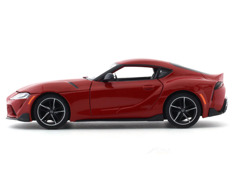 Toyota GR Supra red 1:24 Maisto licensed diecast Scale Model car