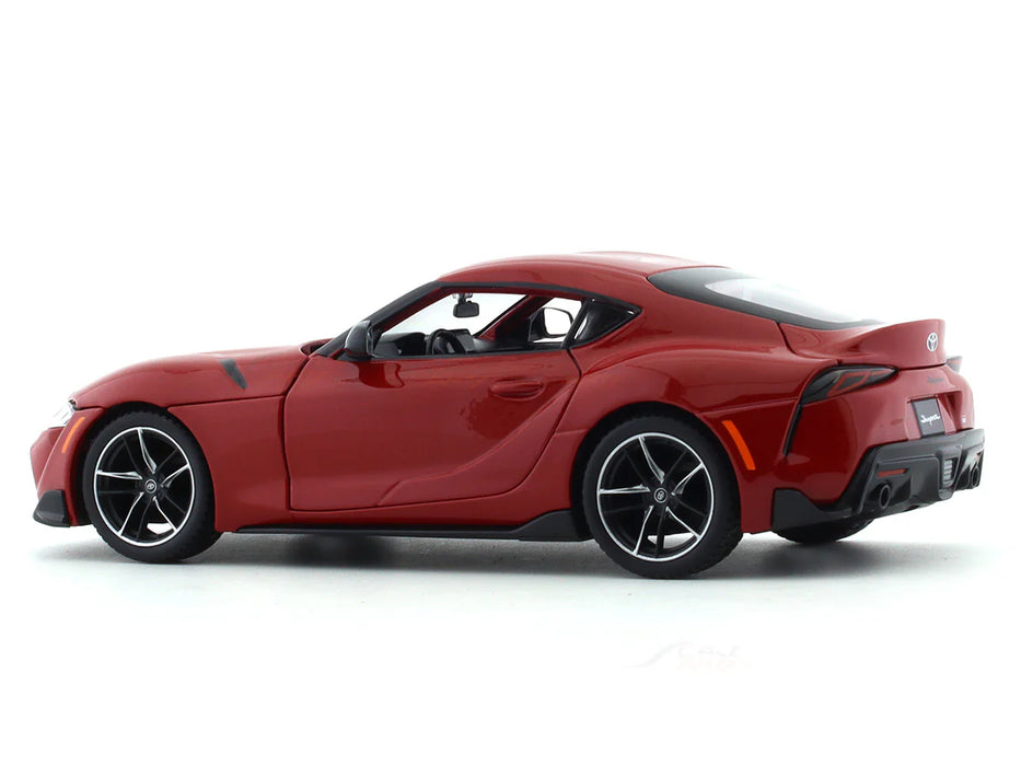 Toyota GR Supra red 1:24 Maisto licensed diecast Scale Model car